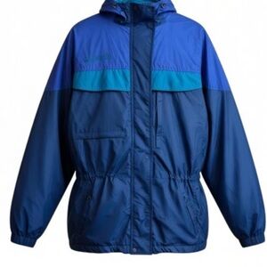 Vtg Columbia Ski Jacket Boulder Ridge 3 in 1 Parka Women Large Blue Coat